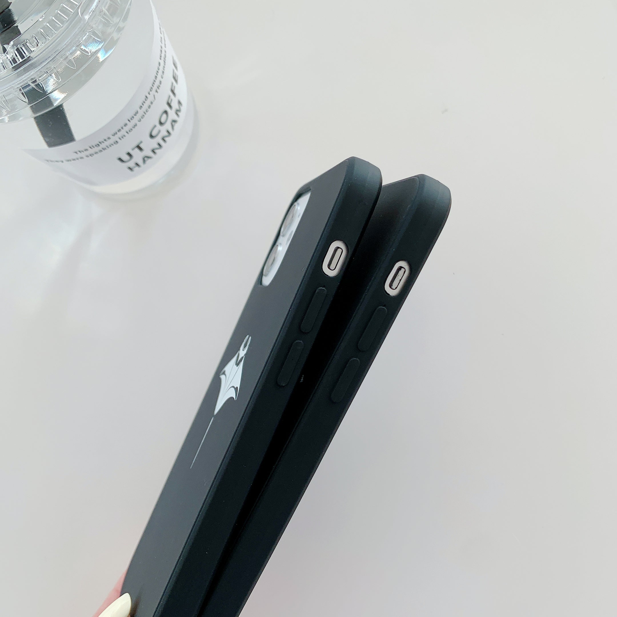 iPhone Black Soft Silicone Manta Phone Case