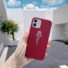 iPhone Maroon Soft Silicone Whale Shark Phone Case