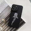 Load image into Gallery viewer, iPhone Black Soft Silicone Whale Shark Phone Case