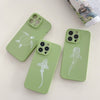 iPhone Mint Green Soft Silicone Turtle Phone Case
