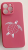 iPhone Rose Red Soft Silicone Turtle Phone Case